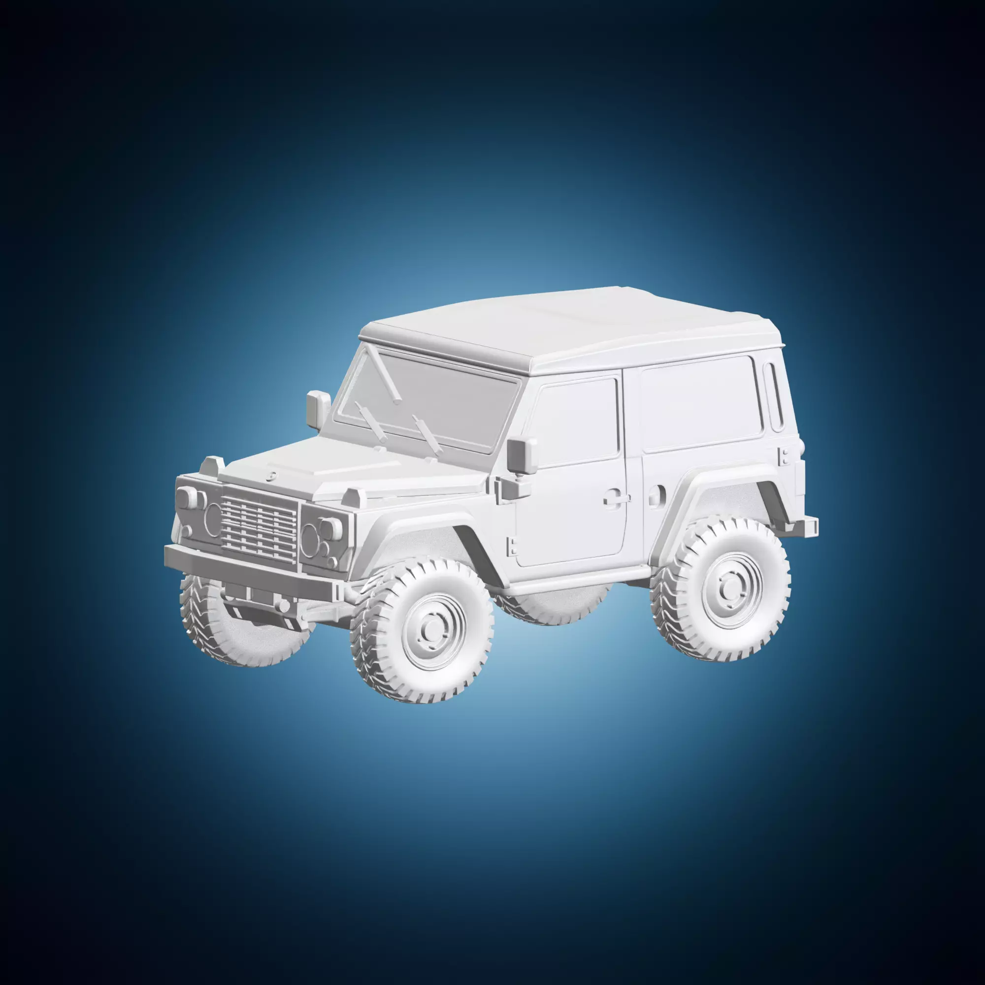 Rugged All-Terrain Utility Vehicle 3D print model
