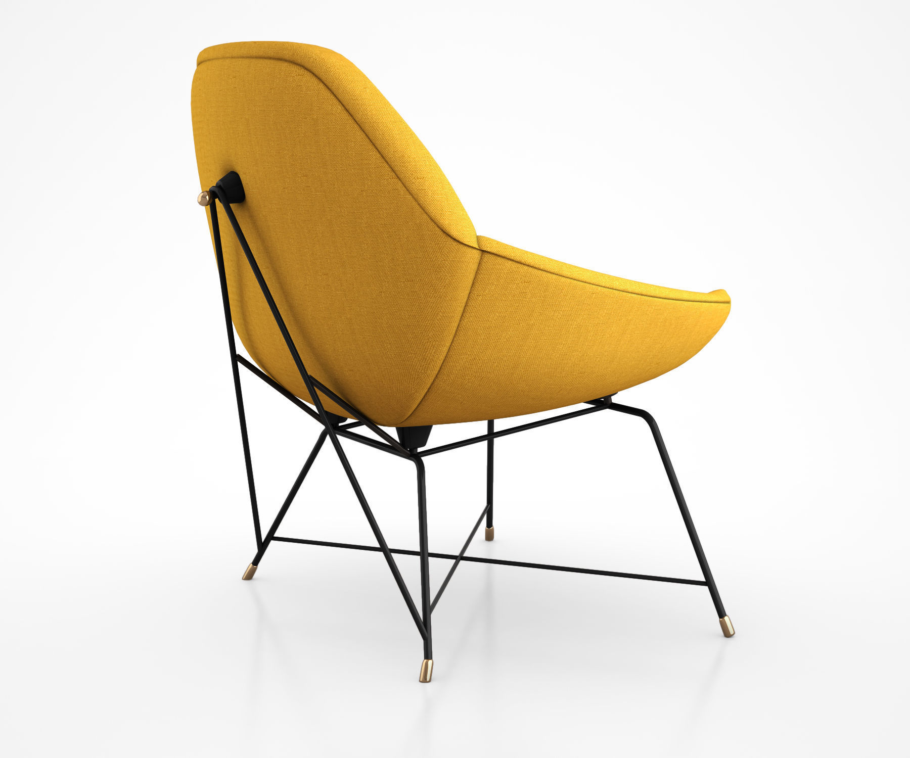 Saporiti Lounge Chair by Augusto Bozzi 3D model_1
