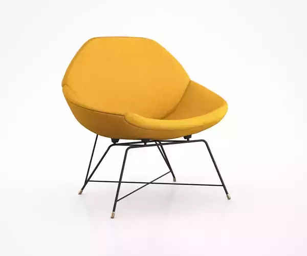 Saporiti Lounge Chair by Augusto Bozzi 3D model