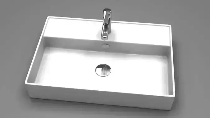 Square Bathroom Sink