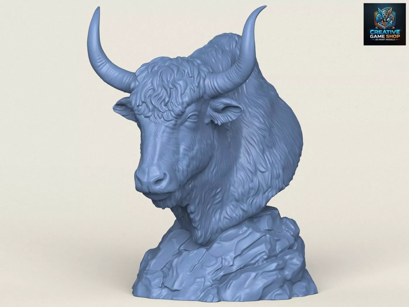 Himalayan Yak Bust 3D print model