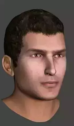 High Quality Business Man Low-poly 3D model