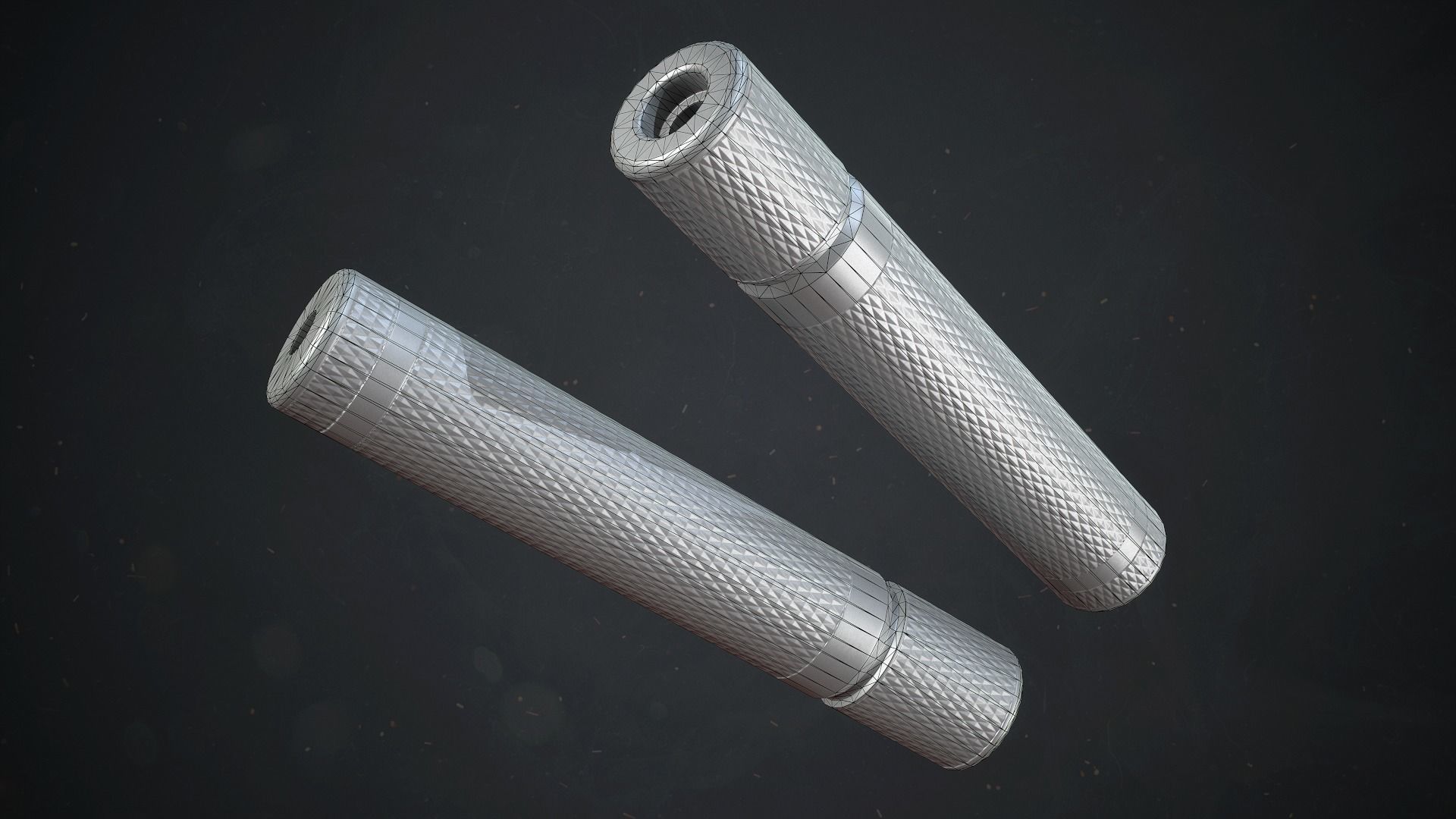 PBR Russian Nagant M1895 Revolver Low-poly 3D model_8