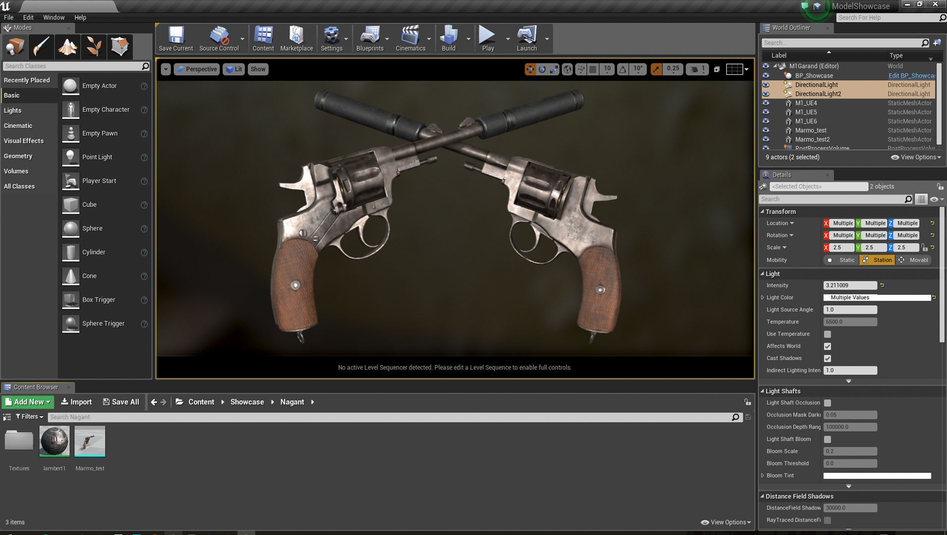 PBR Russian Nagant M1895 Revolver Low-poly 3D model_10