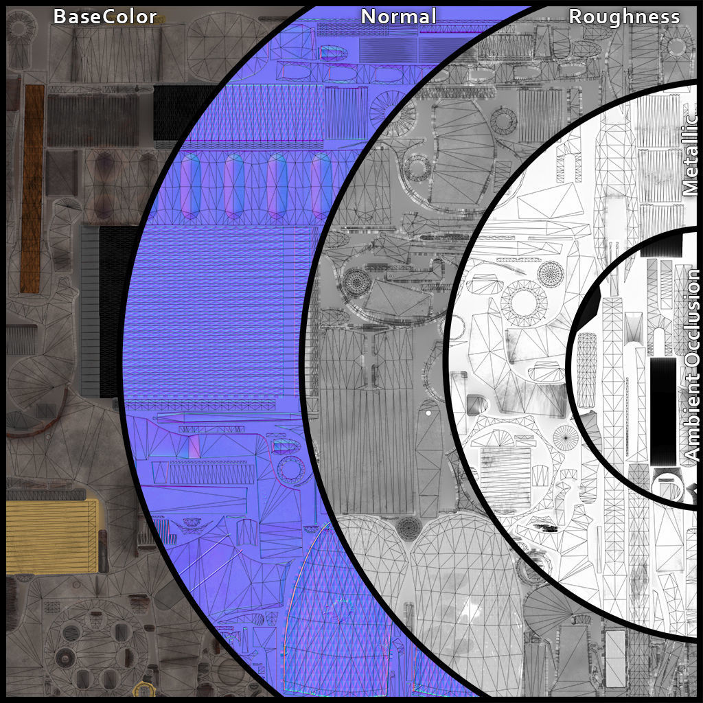 PBR Russian Nagant M1895 Revolver Low-poly 3D model_9