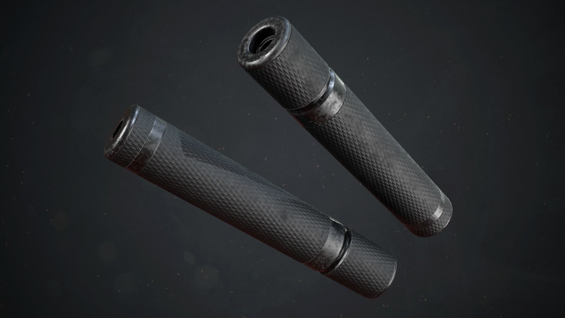 PBR Russian Nagant M1895 Revolver Low-poly 3D model_5