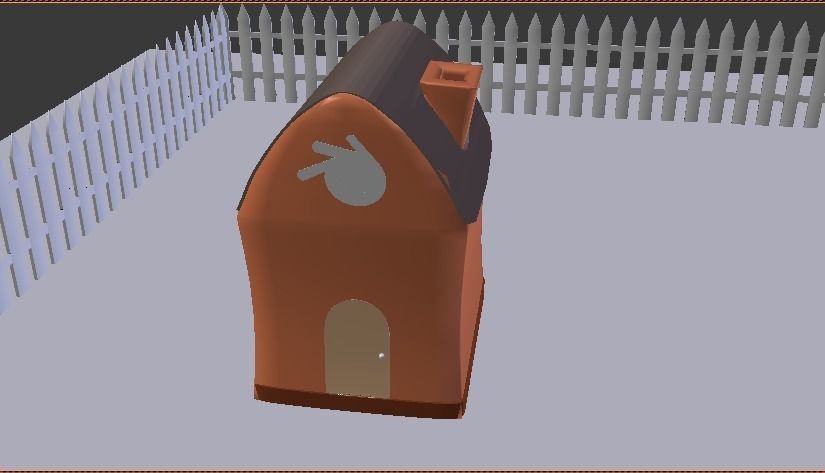 sample hut scene Free 3D model
