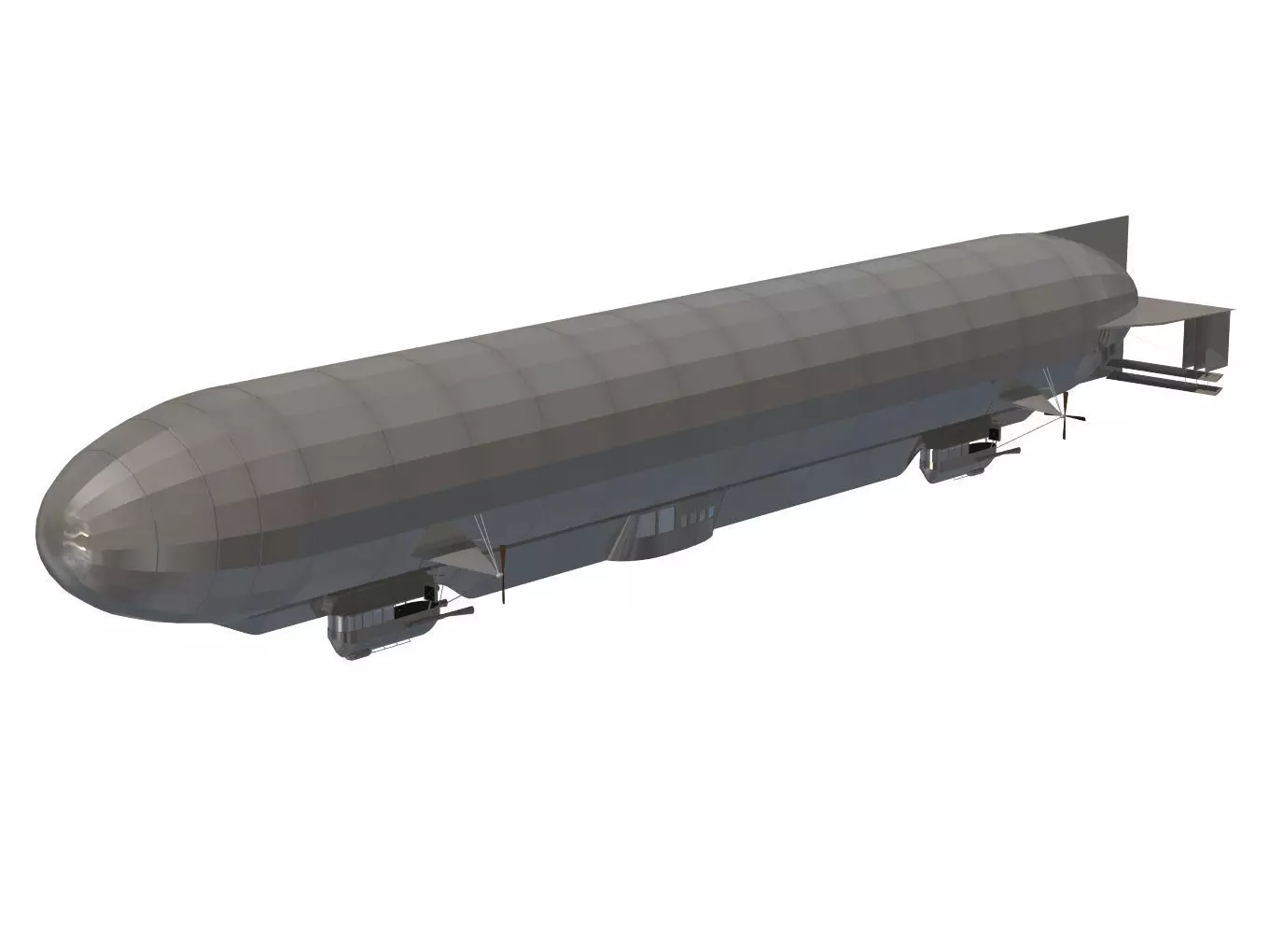 Zeppelin LZ 14 3D model