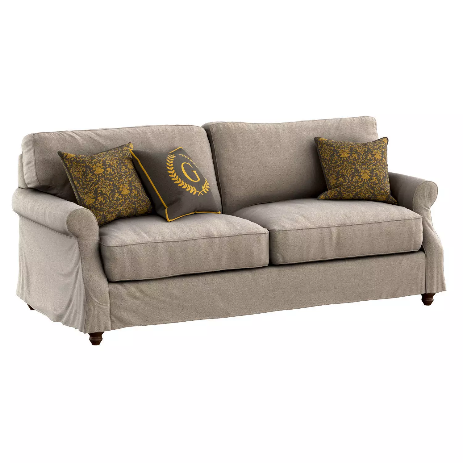 Tifton Sofa Slipcover 3D model_0