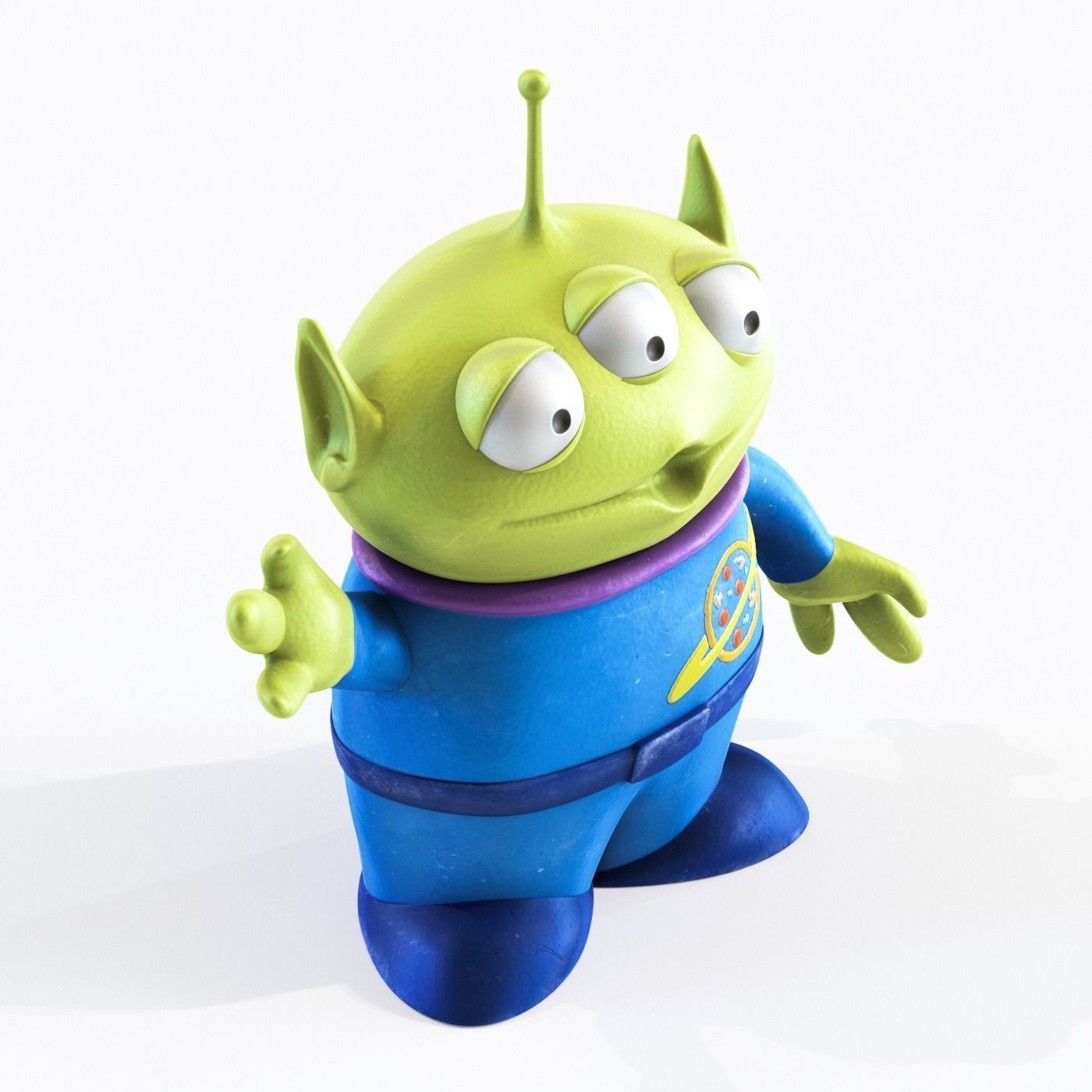 Toy Story Alien Low-poly 3D model_2