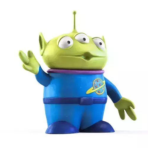 Toy Story Alien Low-poly 3D model
