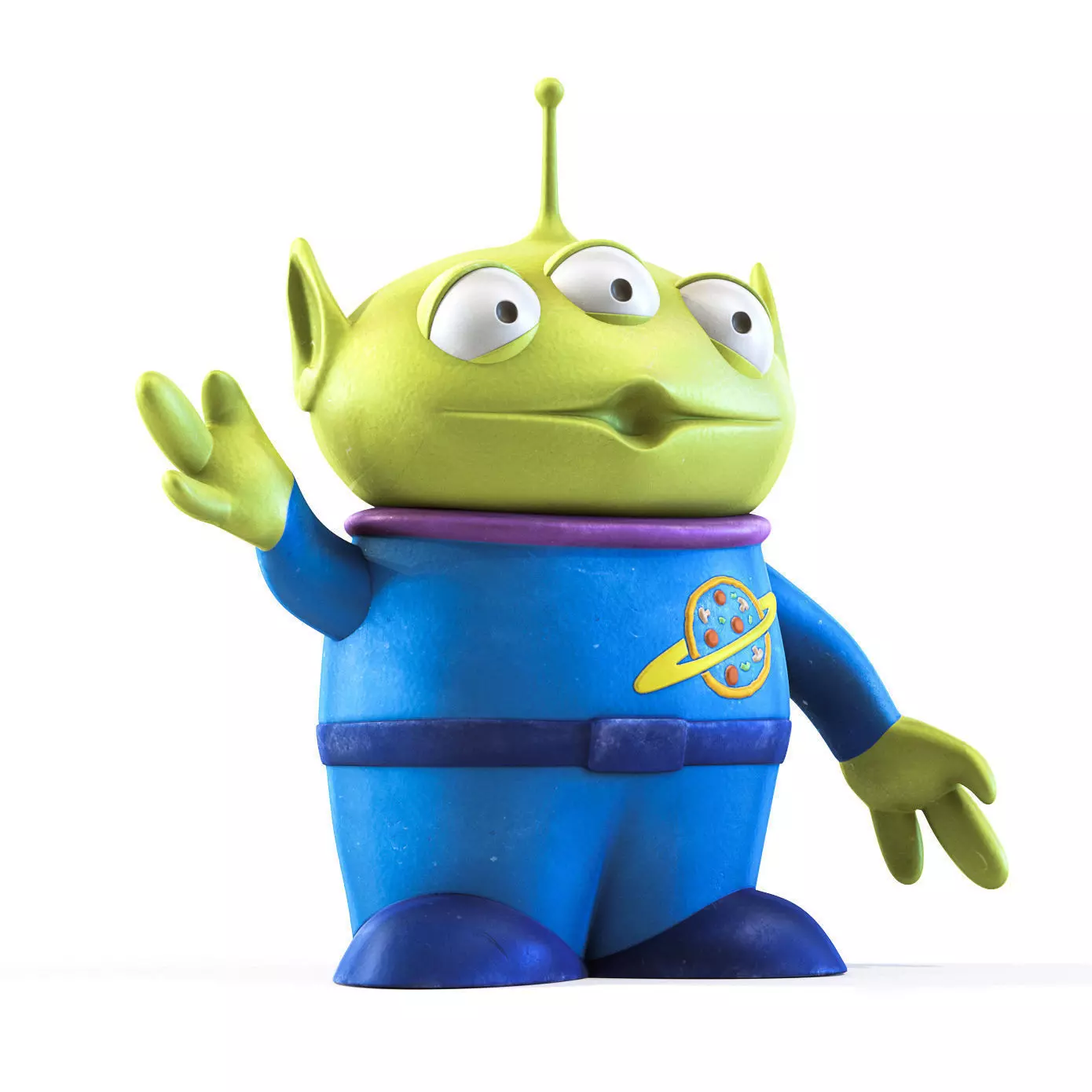 Toy Story Alien Low-poly 3D model_0