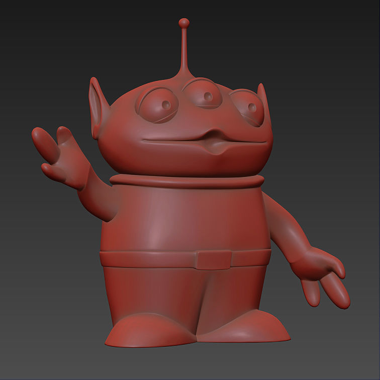 Toy Story Alien Low-poly 3D model_6