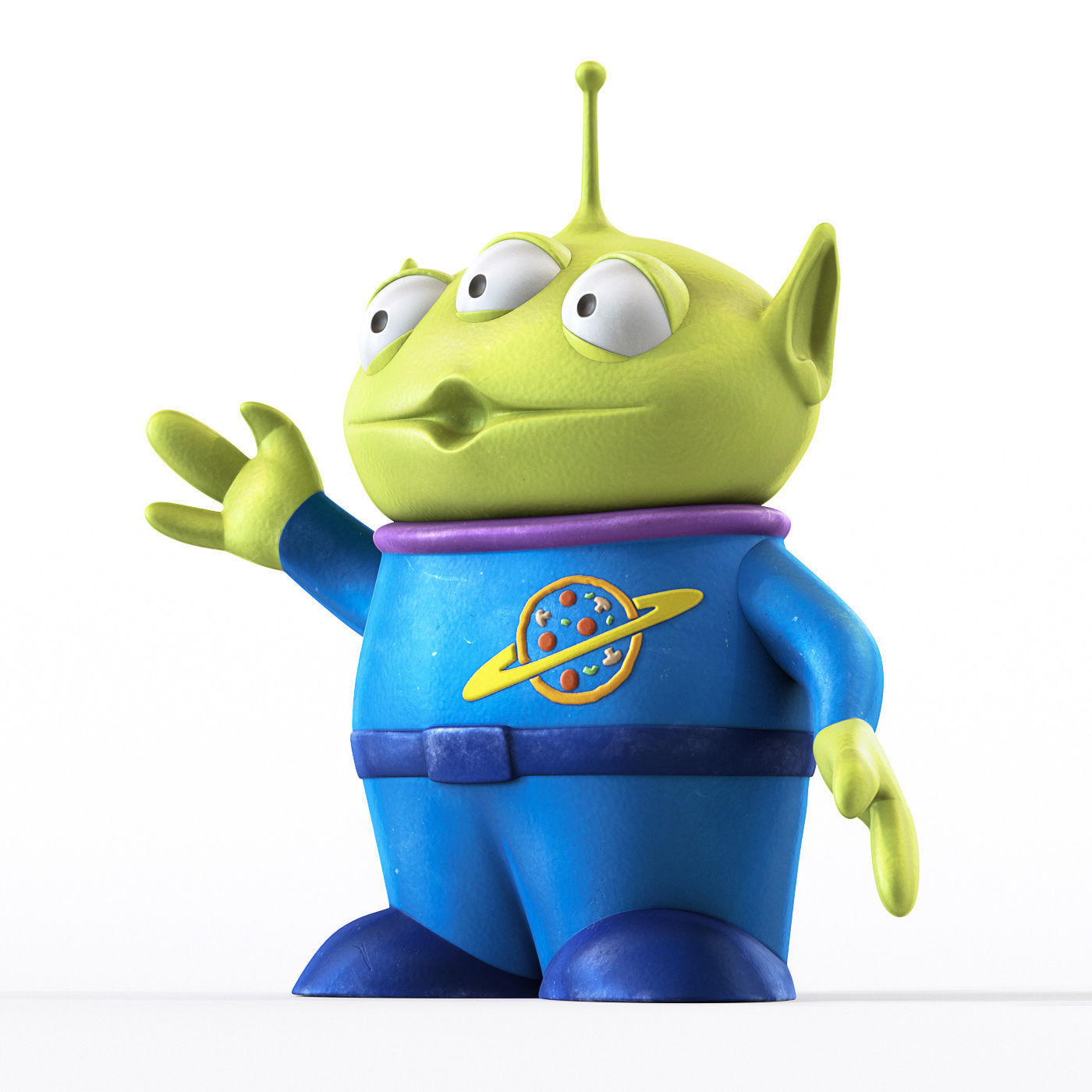 Toy Story Alien Low-poly 3D model_4