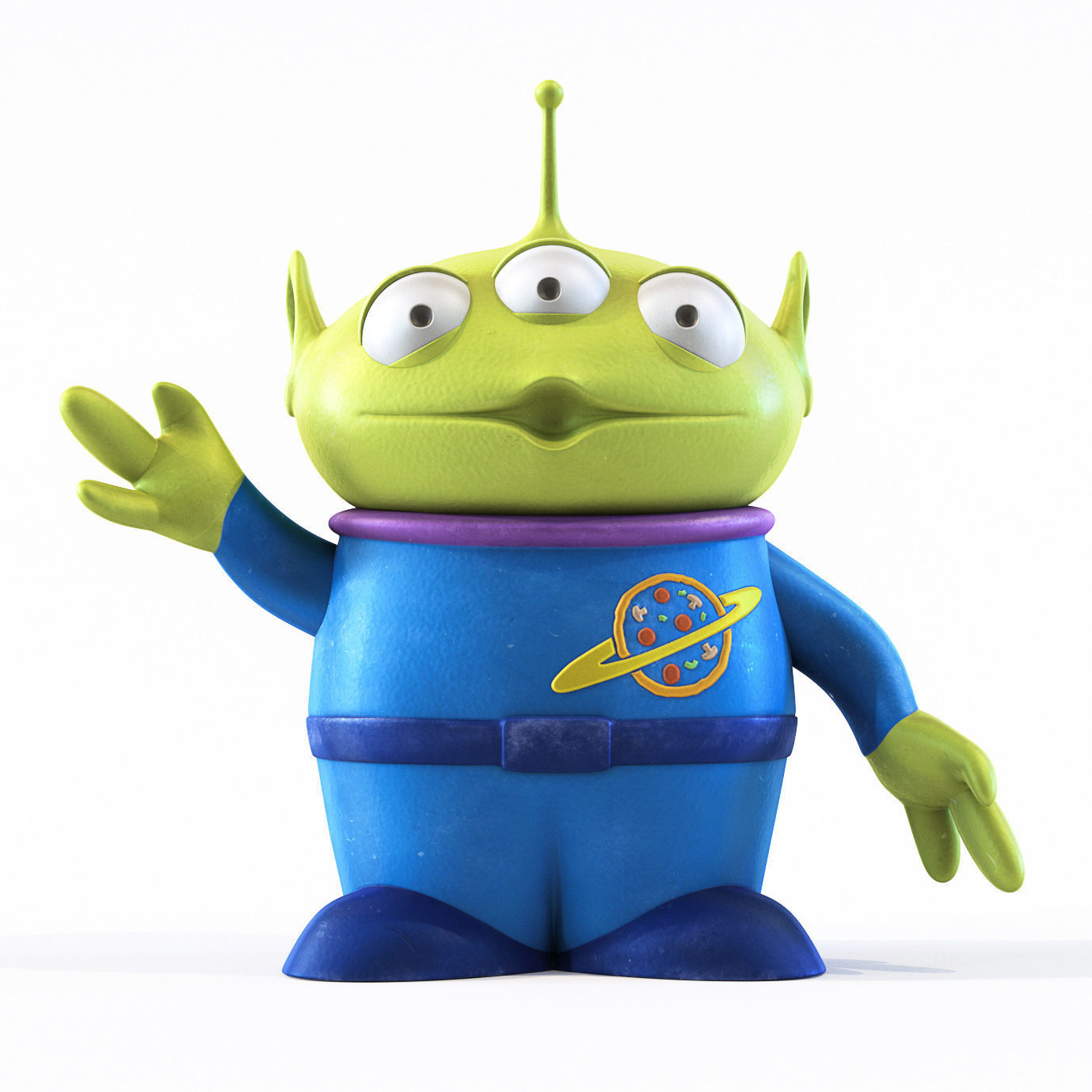 Toy Story Alien Low-poly 3D model_1