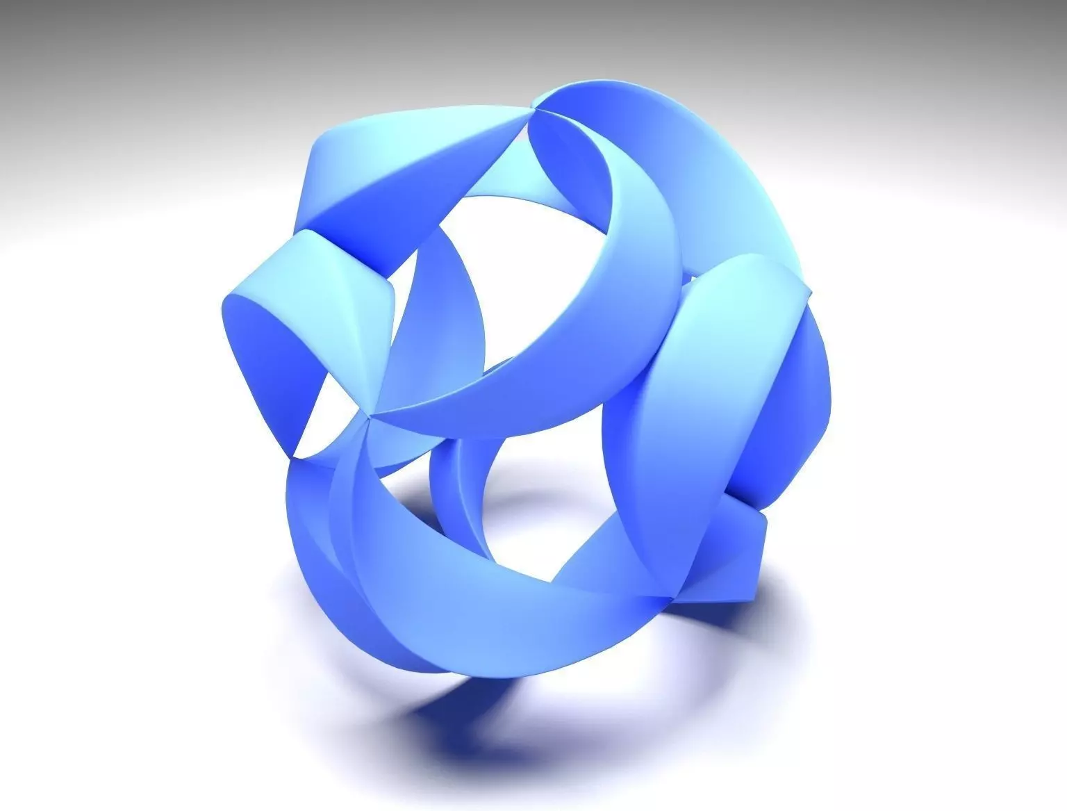 trinity abstract ring 3D print model_0