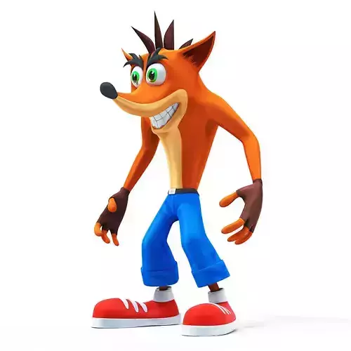 Crash Bandicoot Low-poly 3D model
