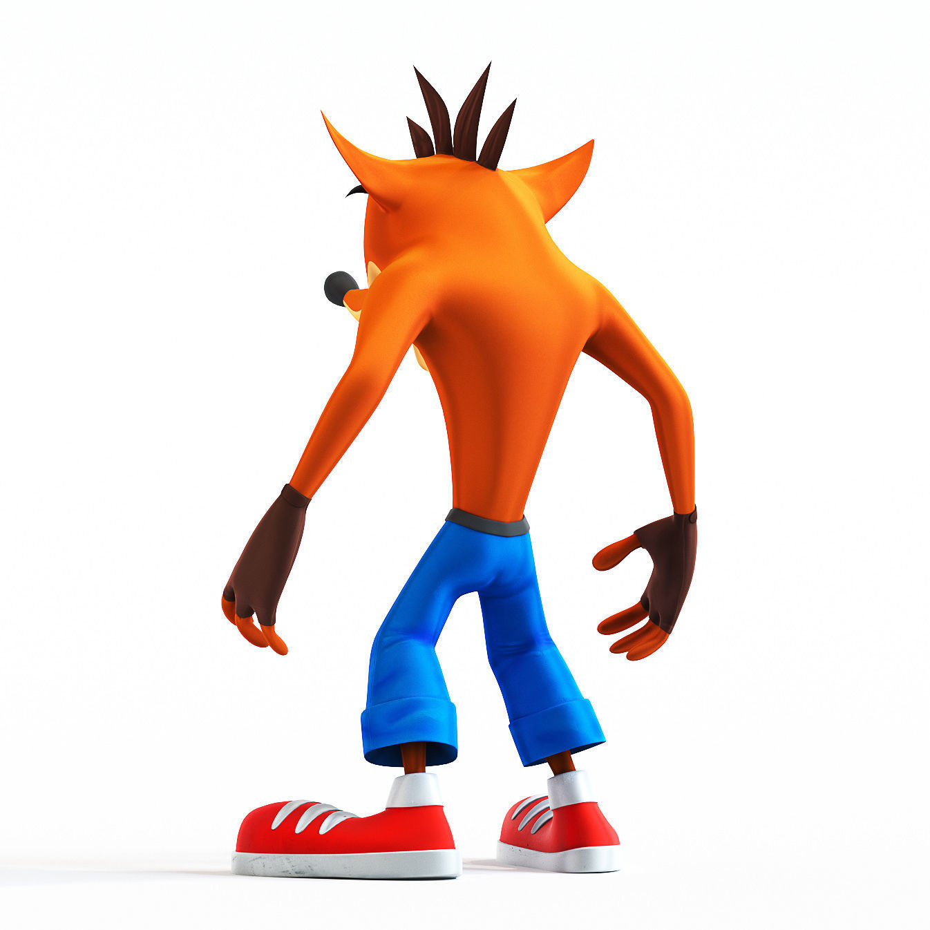 Crash Bandicoot Low-poly 3D model_2