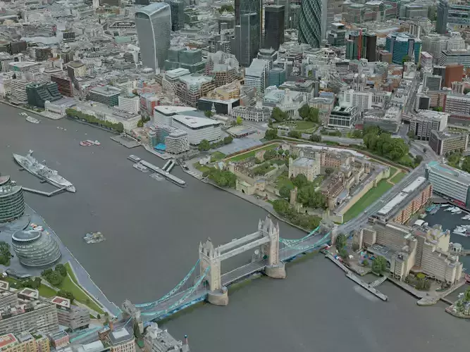 London City 3D model 3