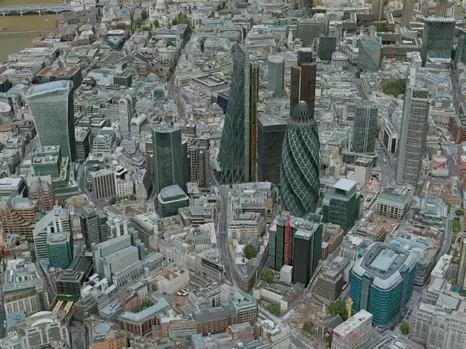 London City 3D model 2