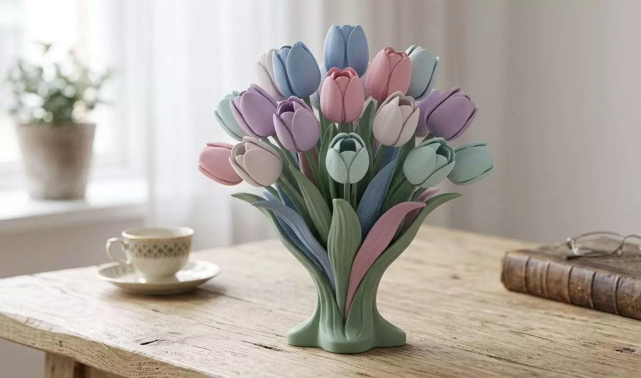 Tulips 3D print model