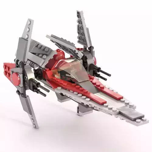 Lego V-wing Fighter 6205  3D model
