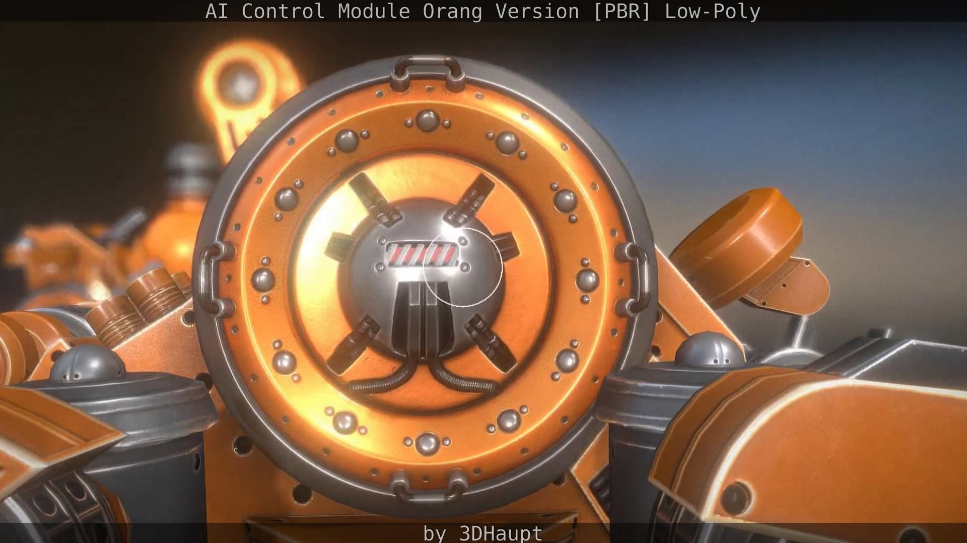 AI Control Module Orang Version Low-poly 3D model_82