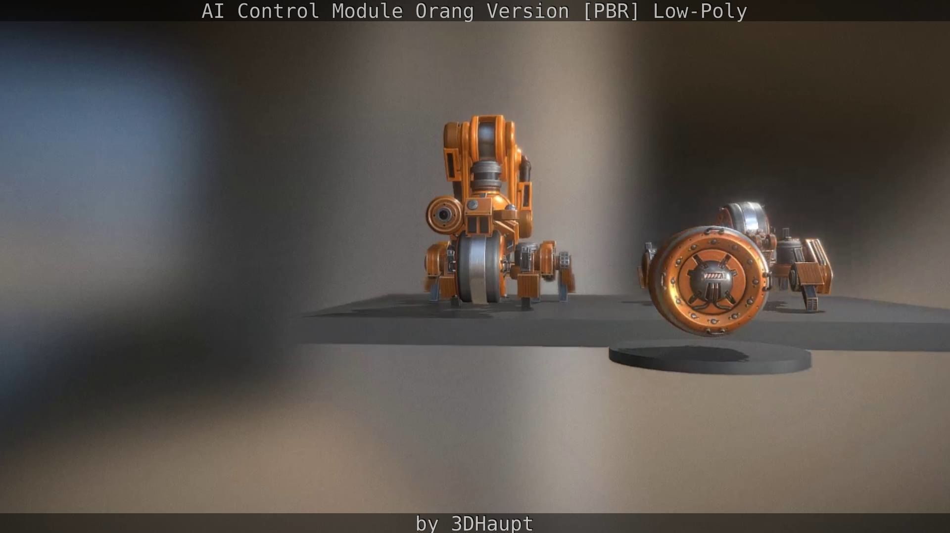 AI Control Module Orang Version Low-poly 3D model_97