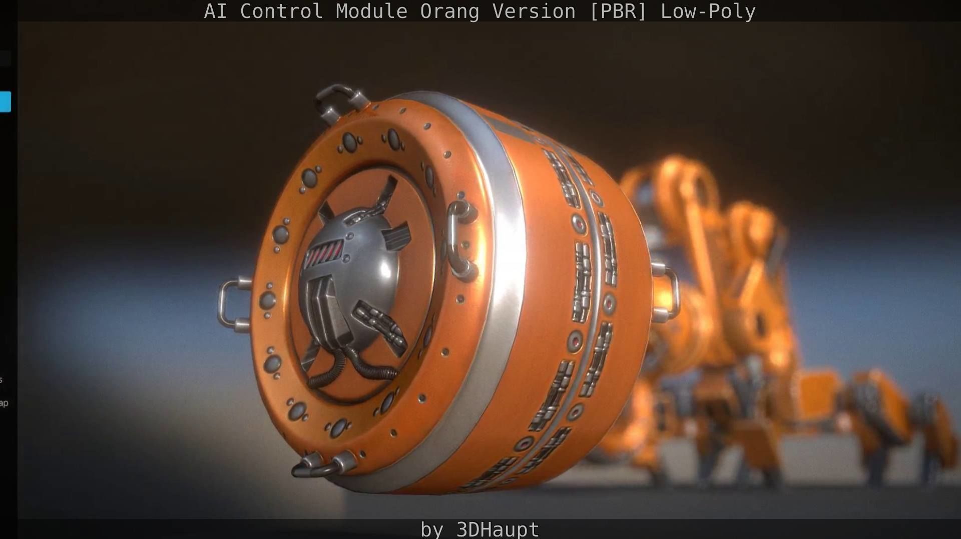 AI Control Module Orang Version Low-poly 3D model_41