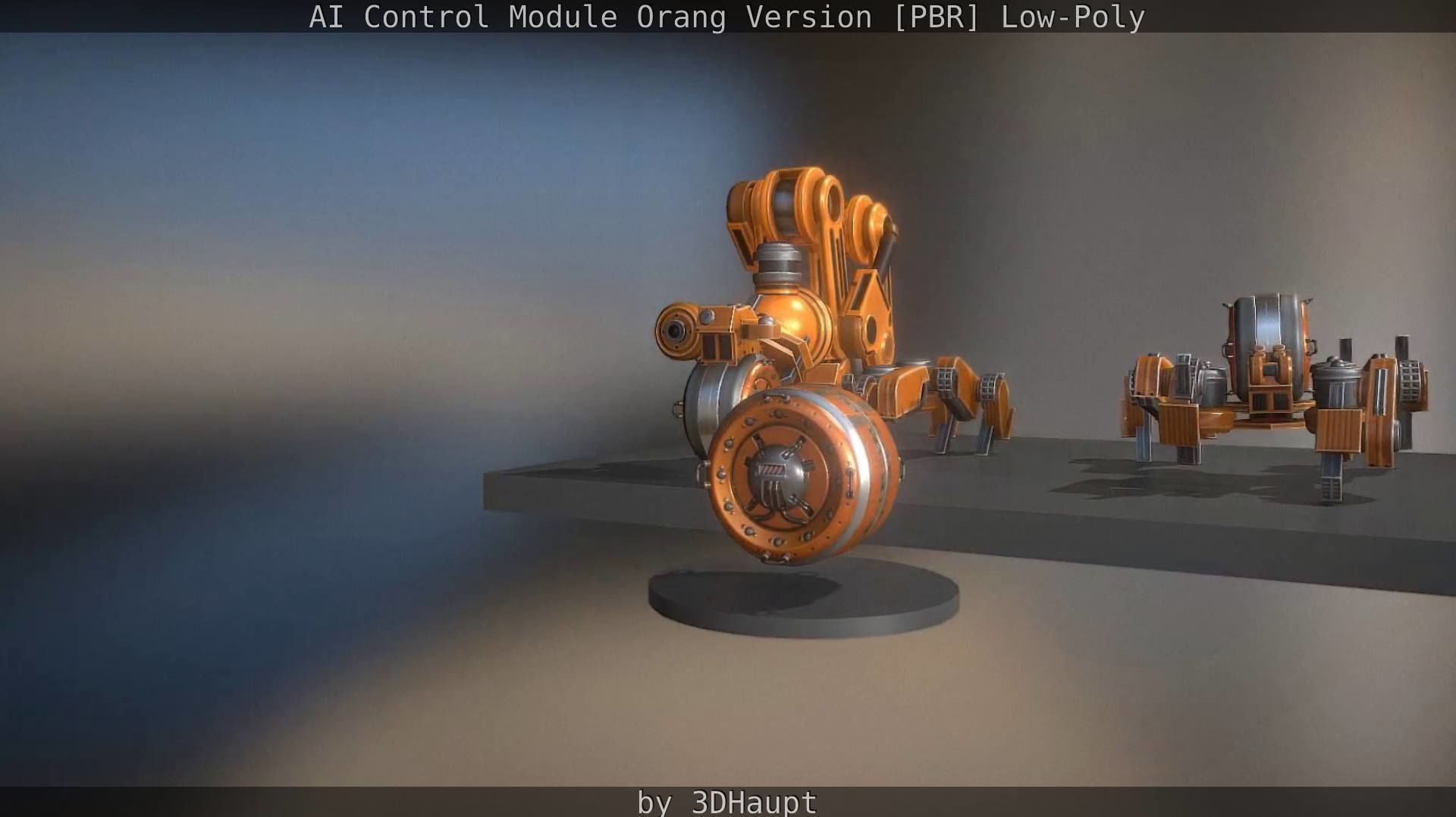 AI Control Module Orang Version Low-poly 3D model_98