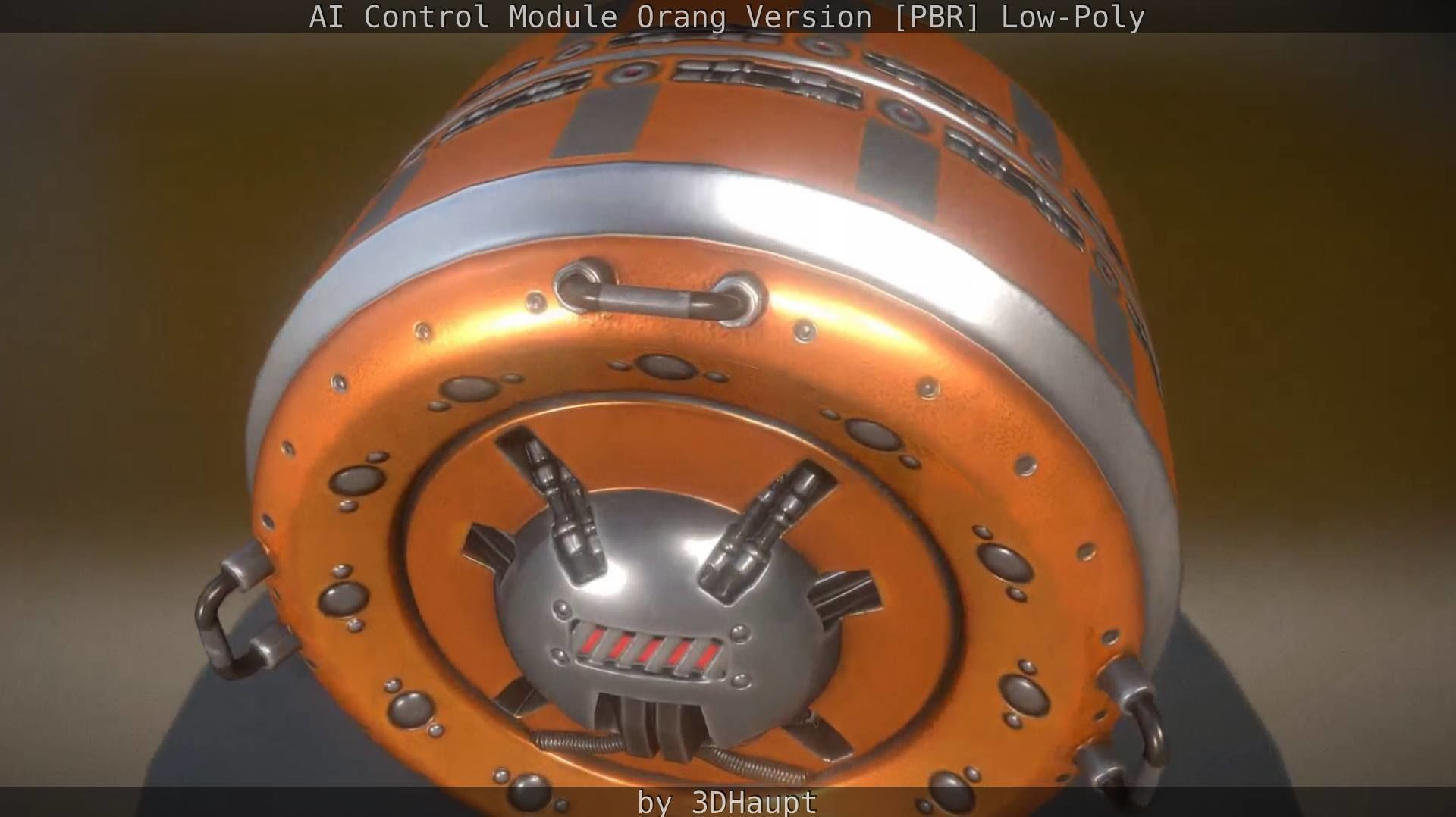 AI Control Module Orang Version Low-poly 3D model_23