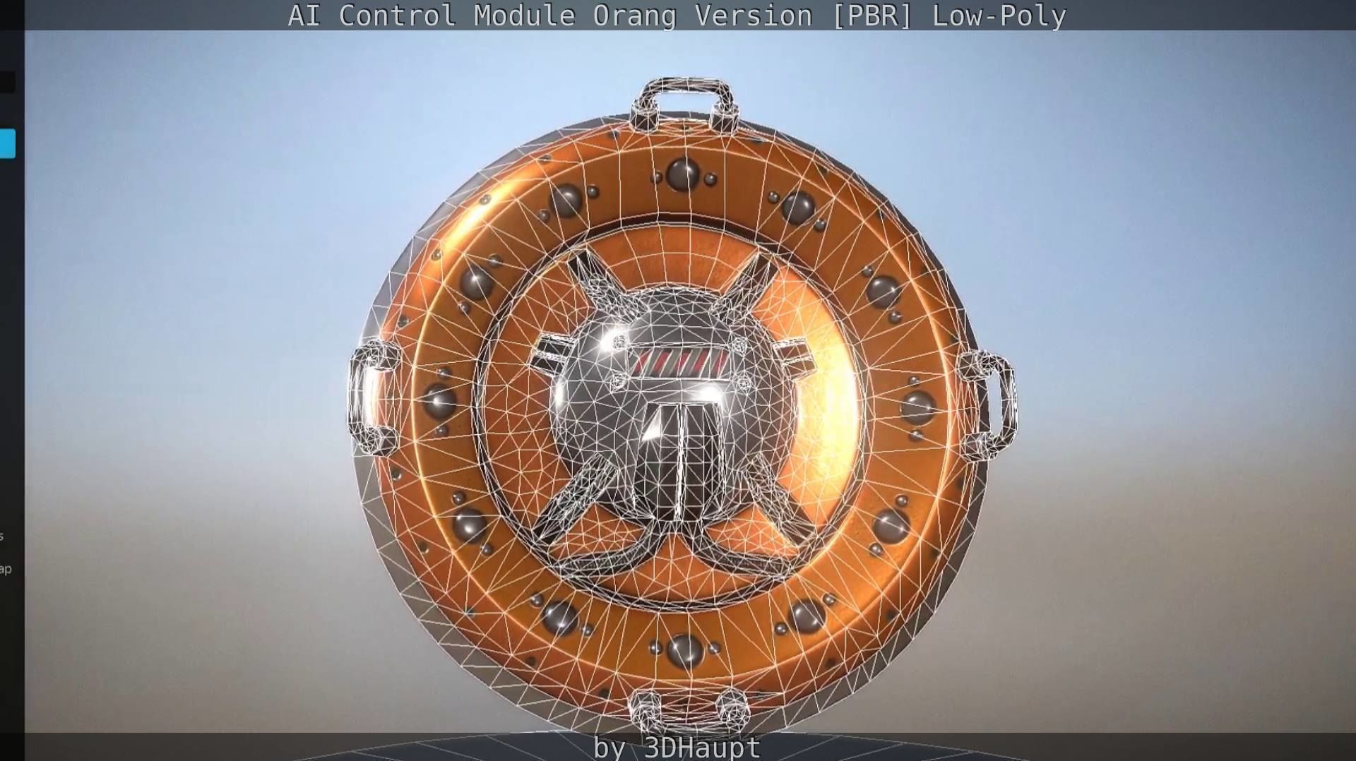 AI Control Module Orang Version Low-poly 3D model_48
