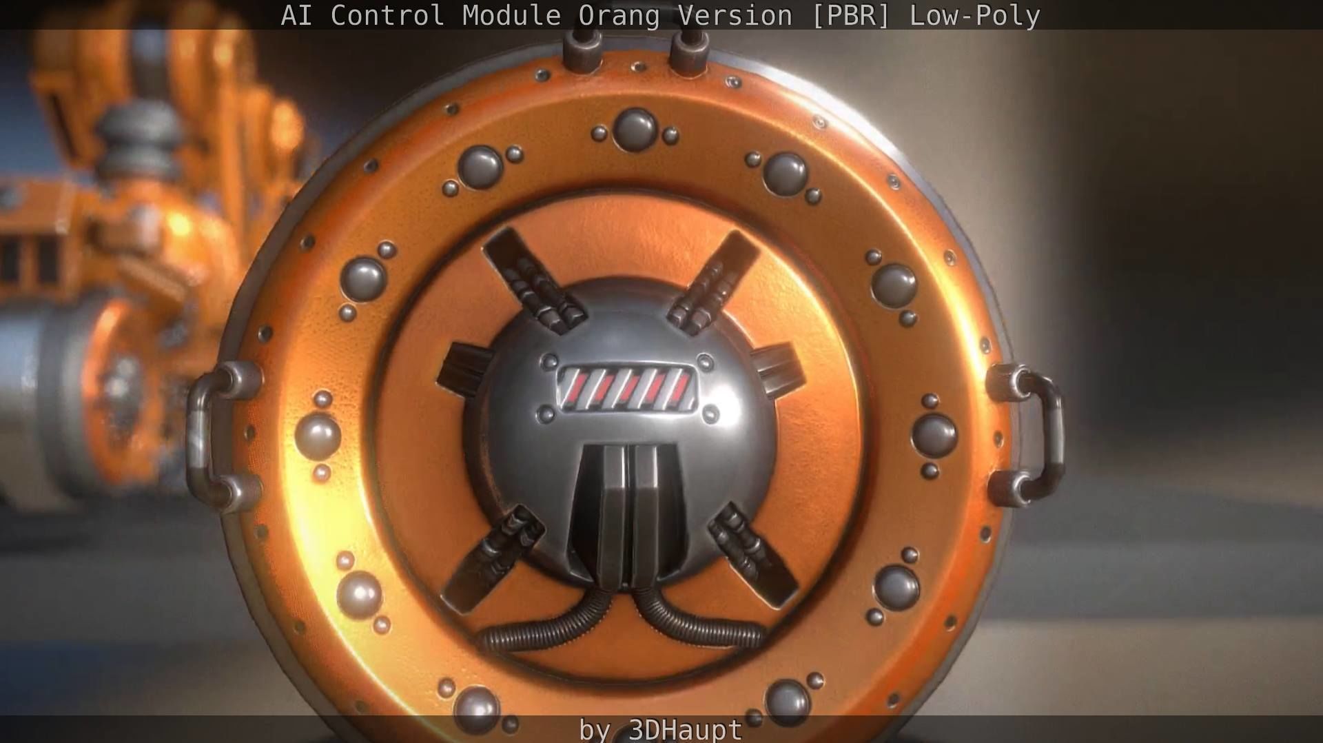 AI Control Module Orang Version Low-poly 3D model_35