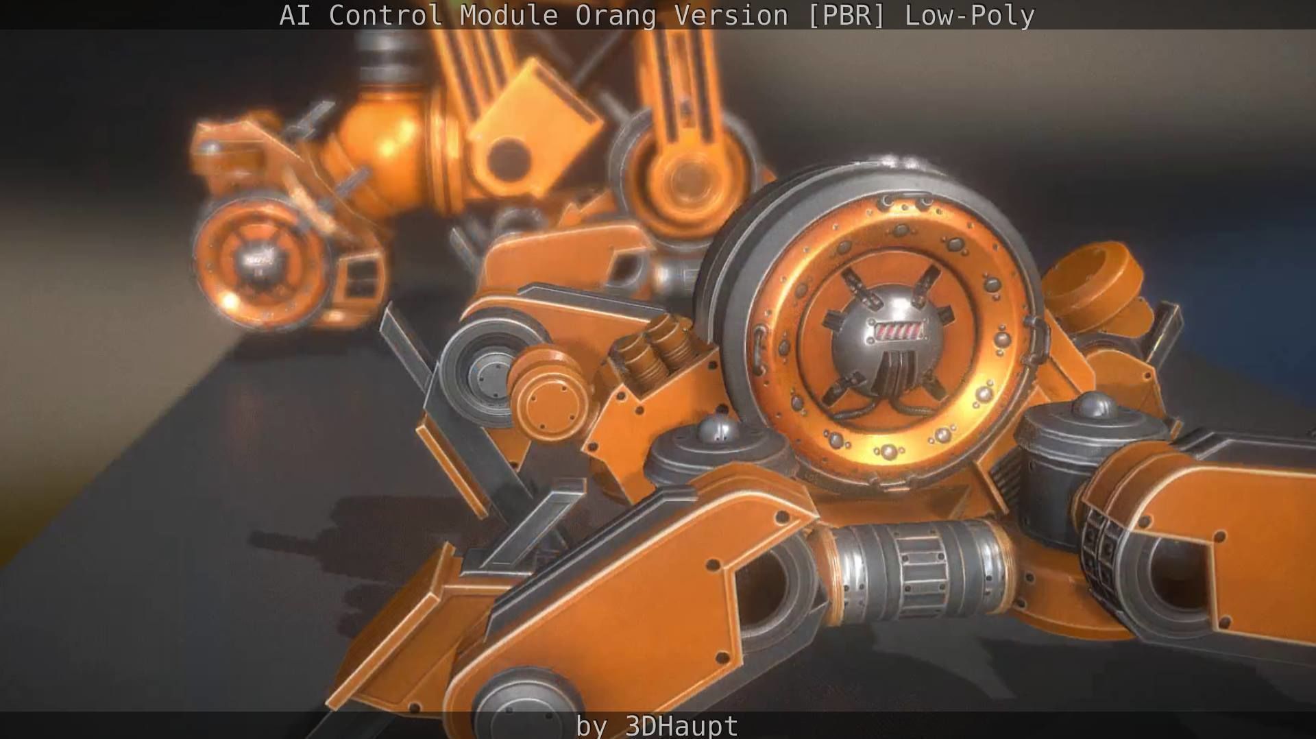 AI Control Module Orang Version Low-poly 3D model_80