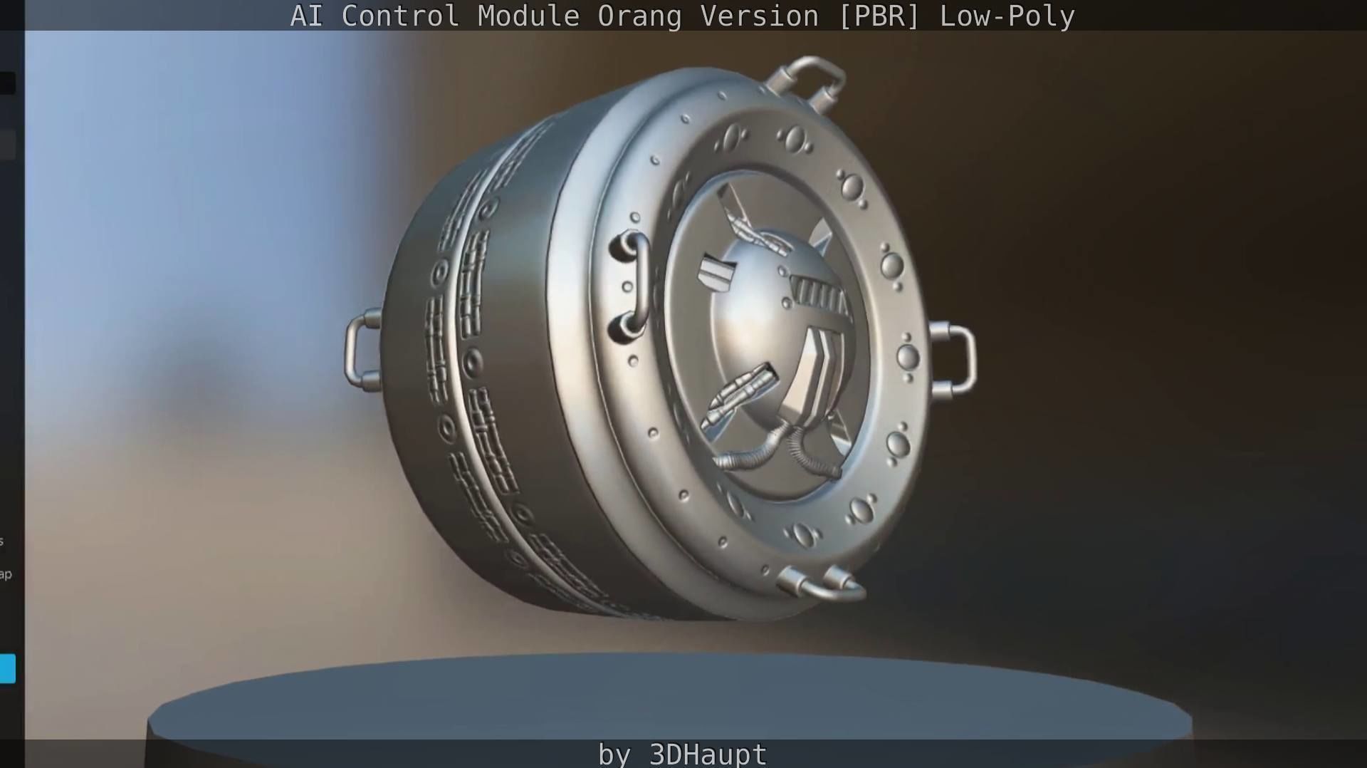 AI Control Module Orang Version Low-poly 3D model_72