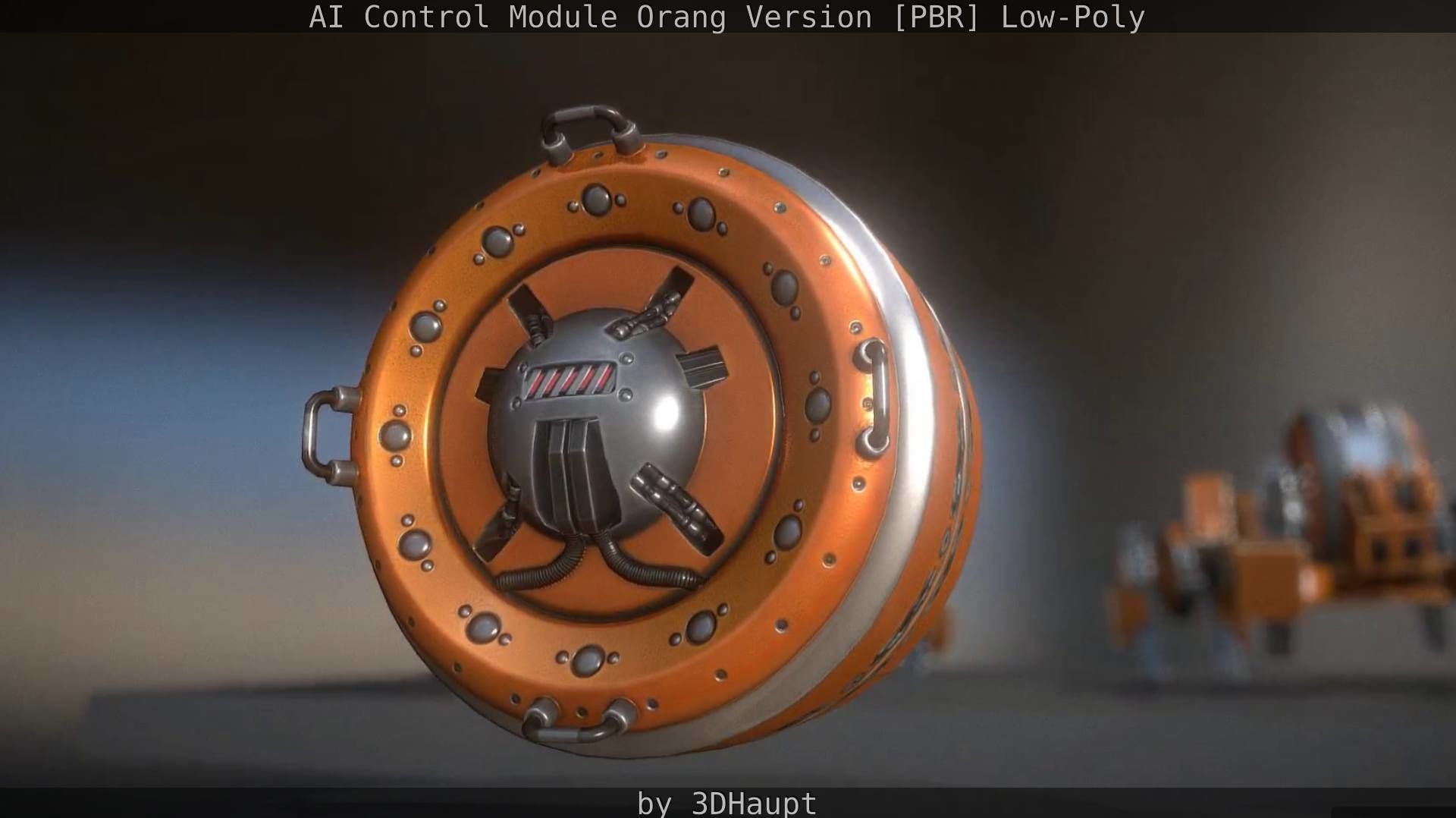 AI Control Module Orang Version Low-poly 3D model_38