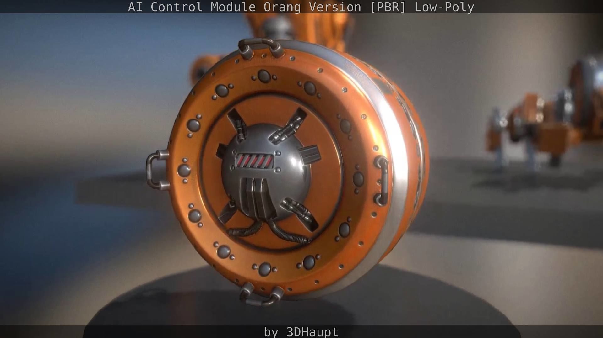 AI Control Module Orang Version Low-poly 3D model_101