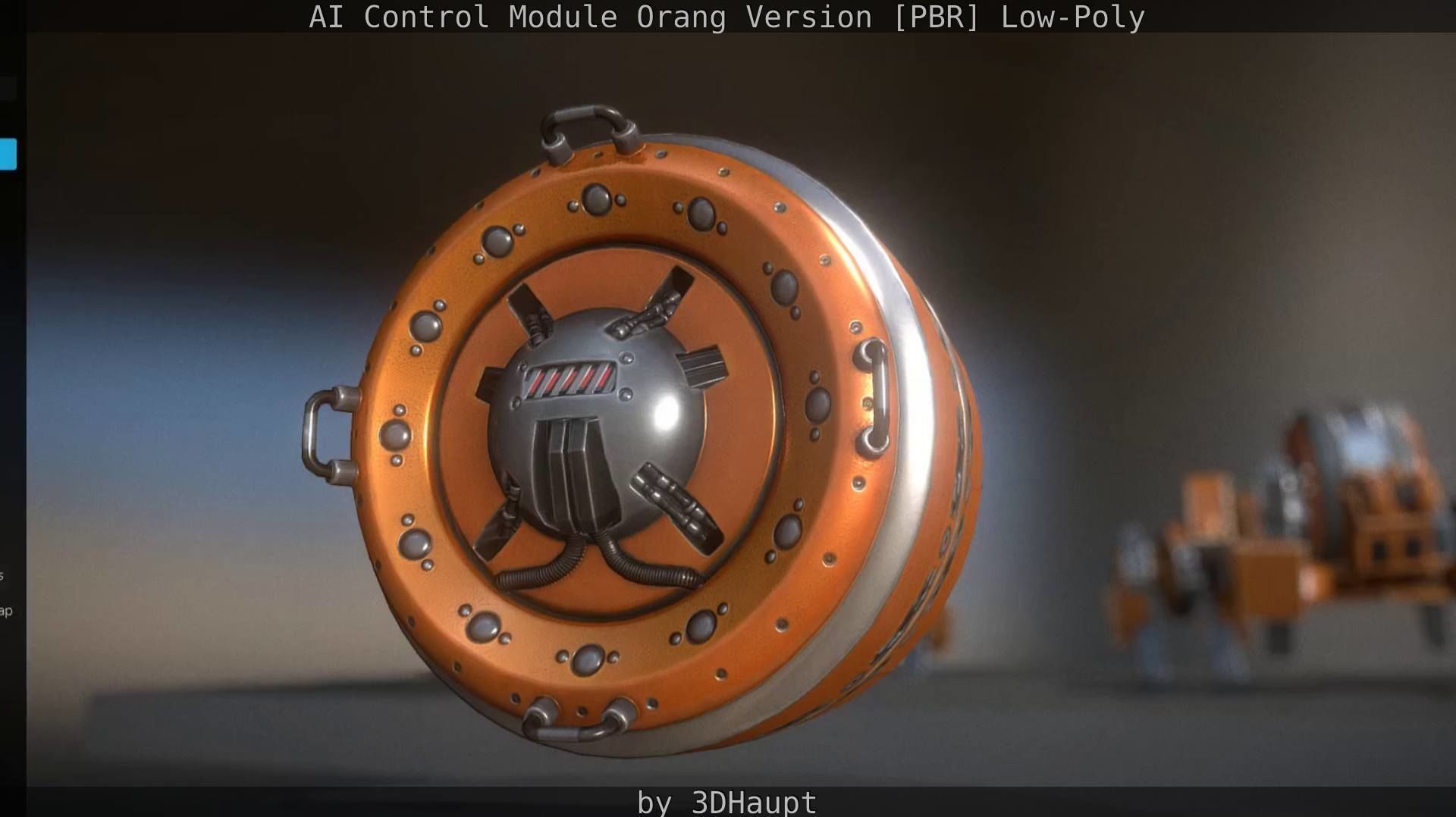 AI Control Module Orang Version Low-poly 3D model_39