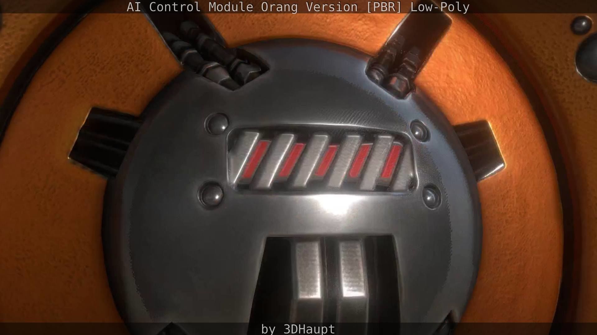 AI Control Module Orang Version Low-poly 3D model_29