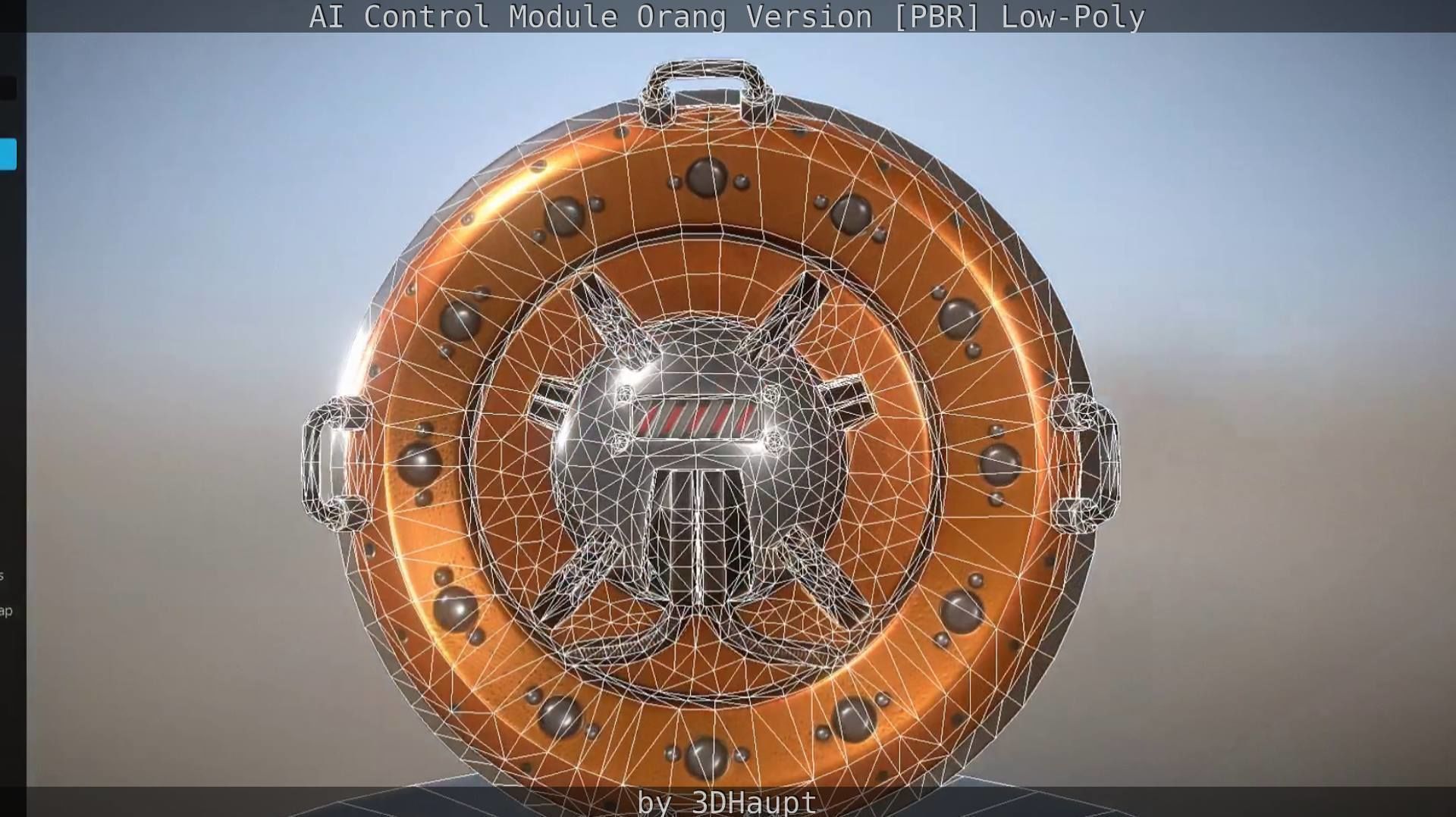 AI Control Module Orang Version Low-poly 3D model_45