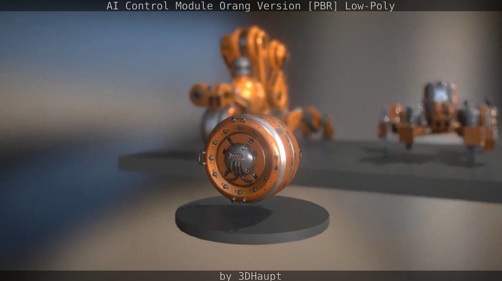 AI Control Module Orang Version Low-poly 3D model_99