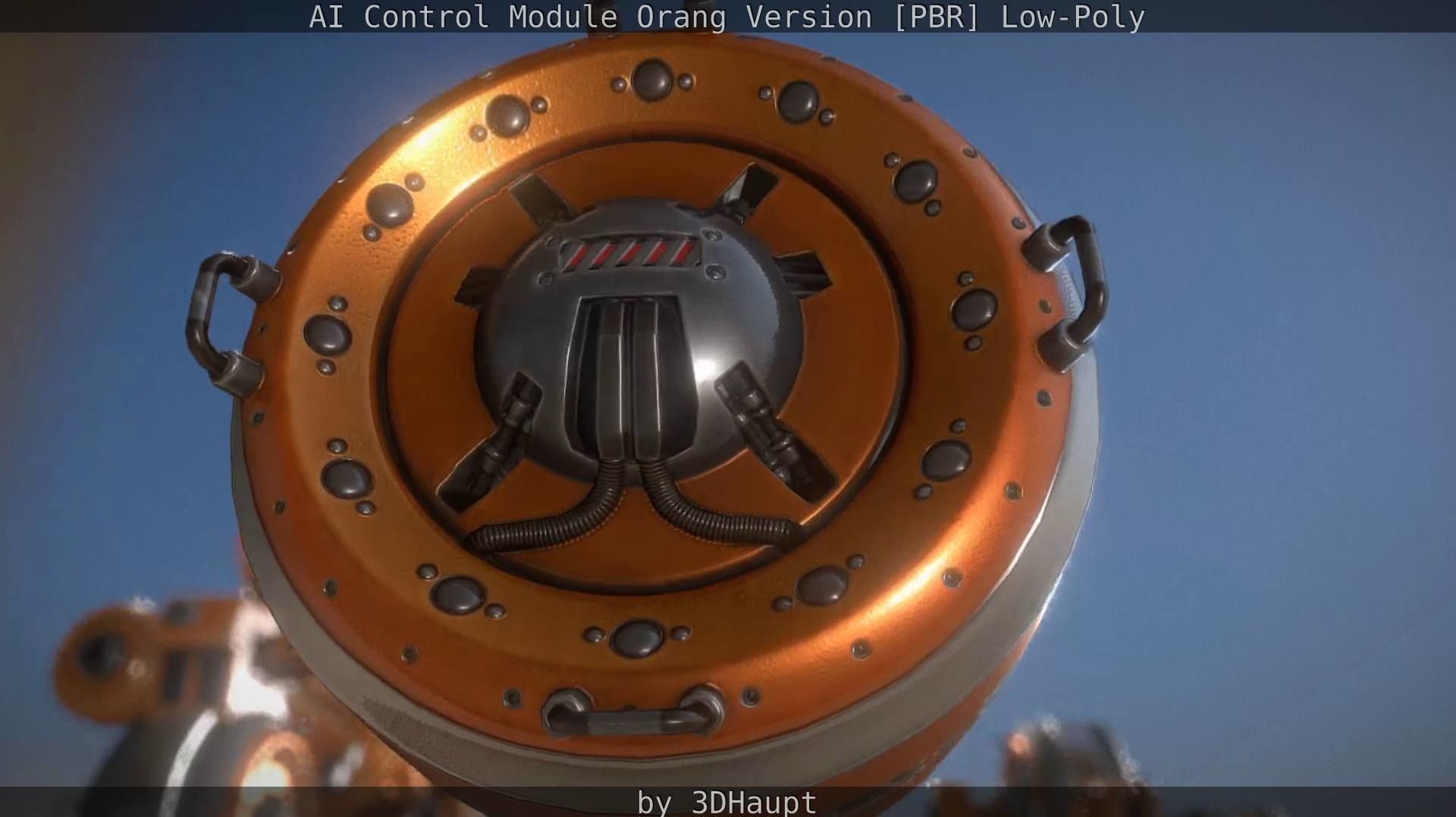 AI Control Module Orang Version Low-poly 3D model_20
