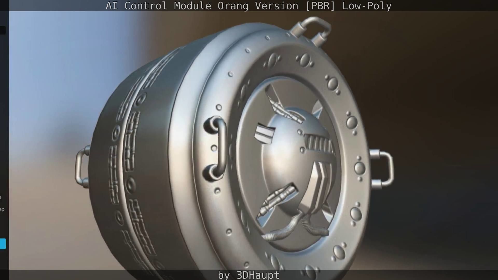 AI Control Module Orang Version Low-poly 3D model_69