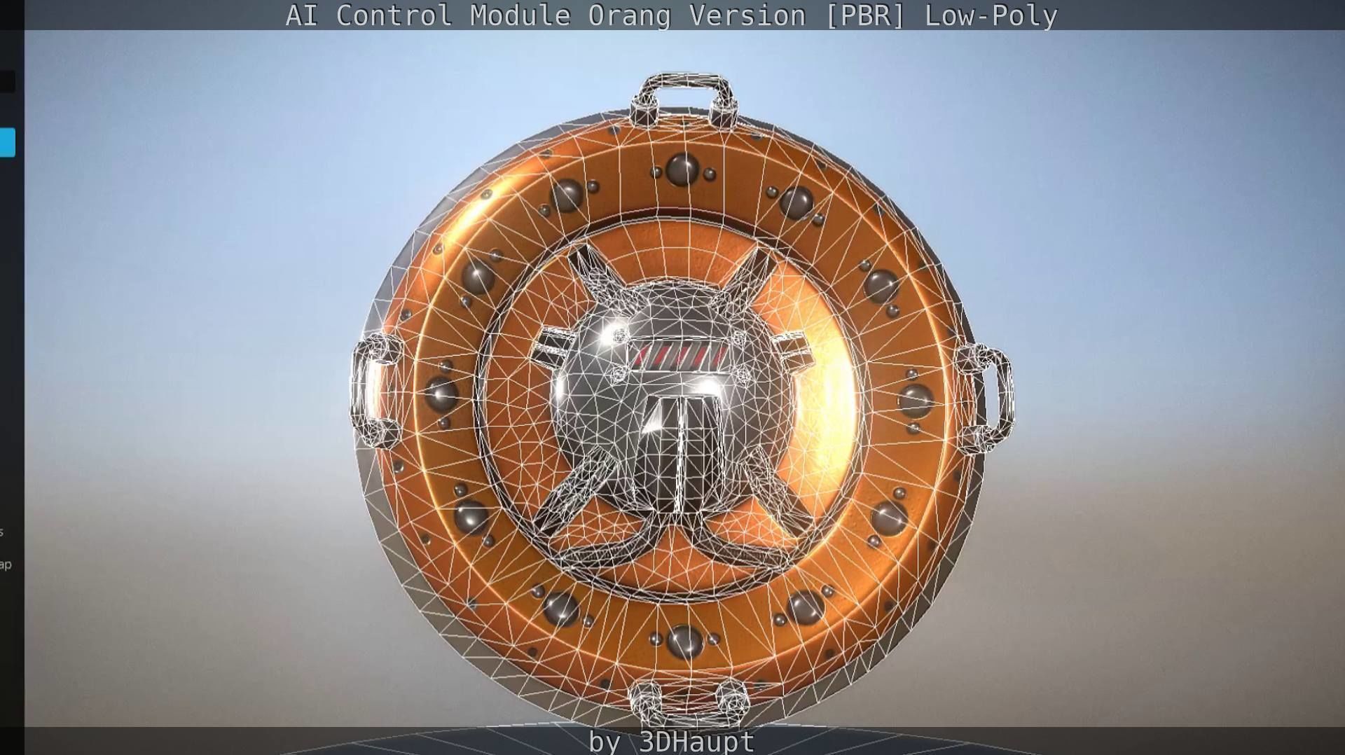 AI Control Module Orang Version Low-poly 3D model_49