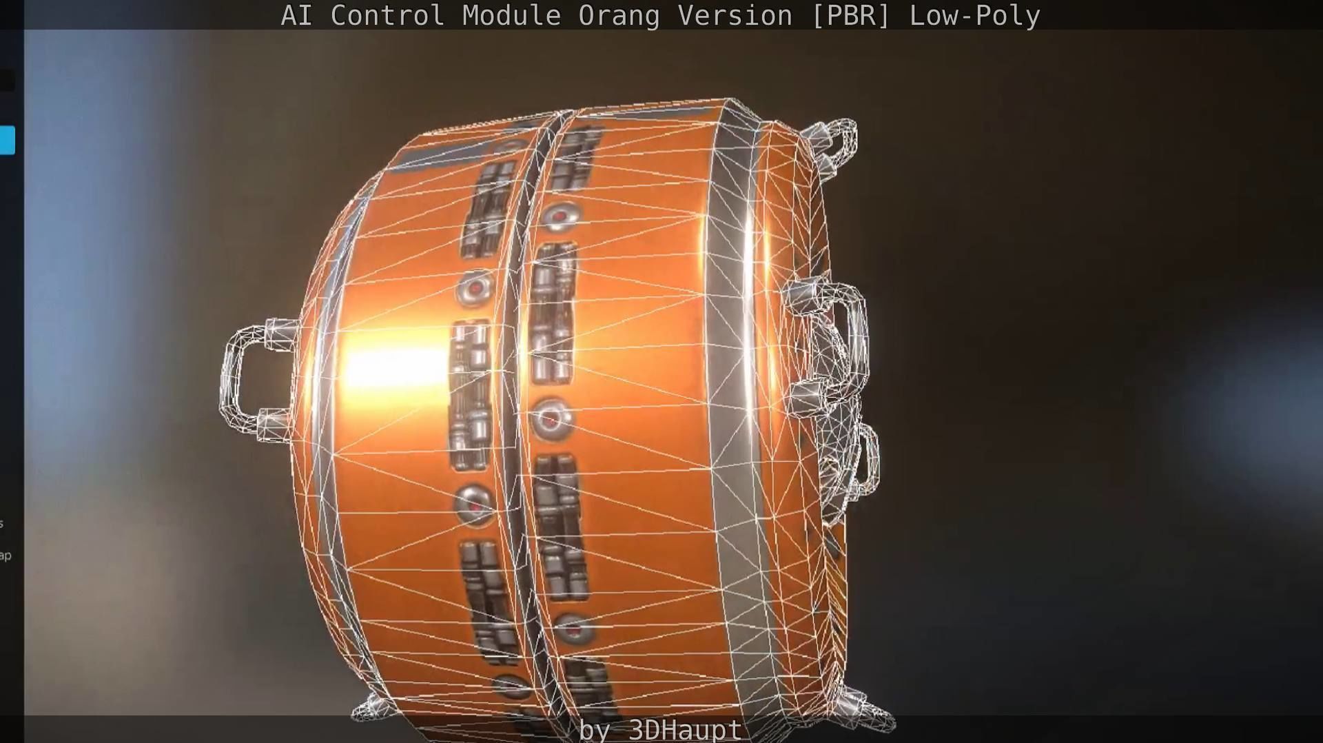 AI Control Module Orang Version Low-poly 3D model_44