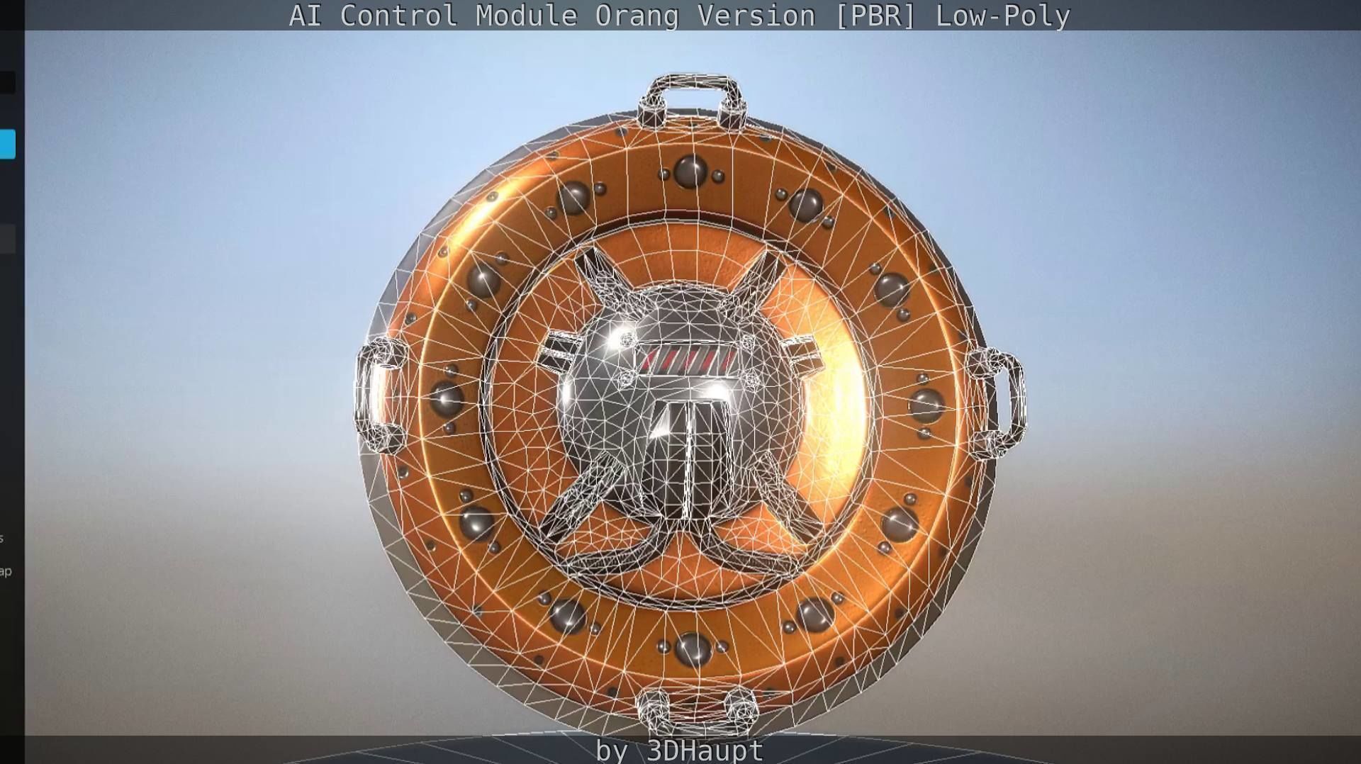 AI Control Module Orang Version Low-poly 3D model_50