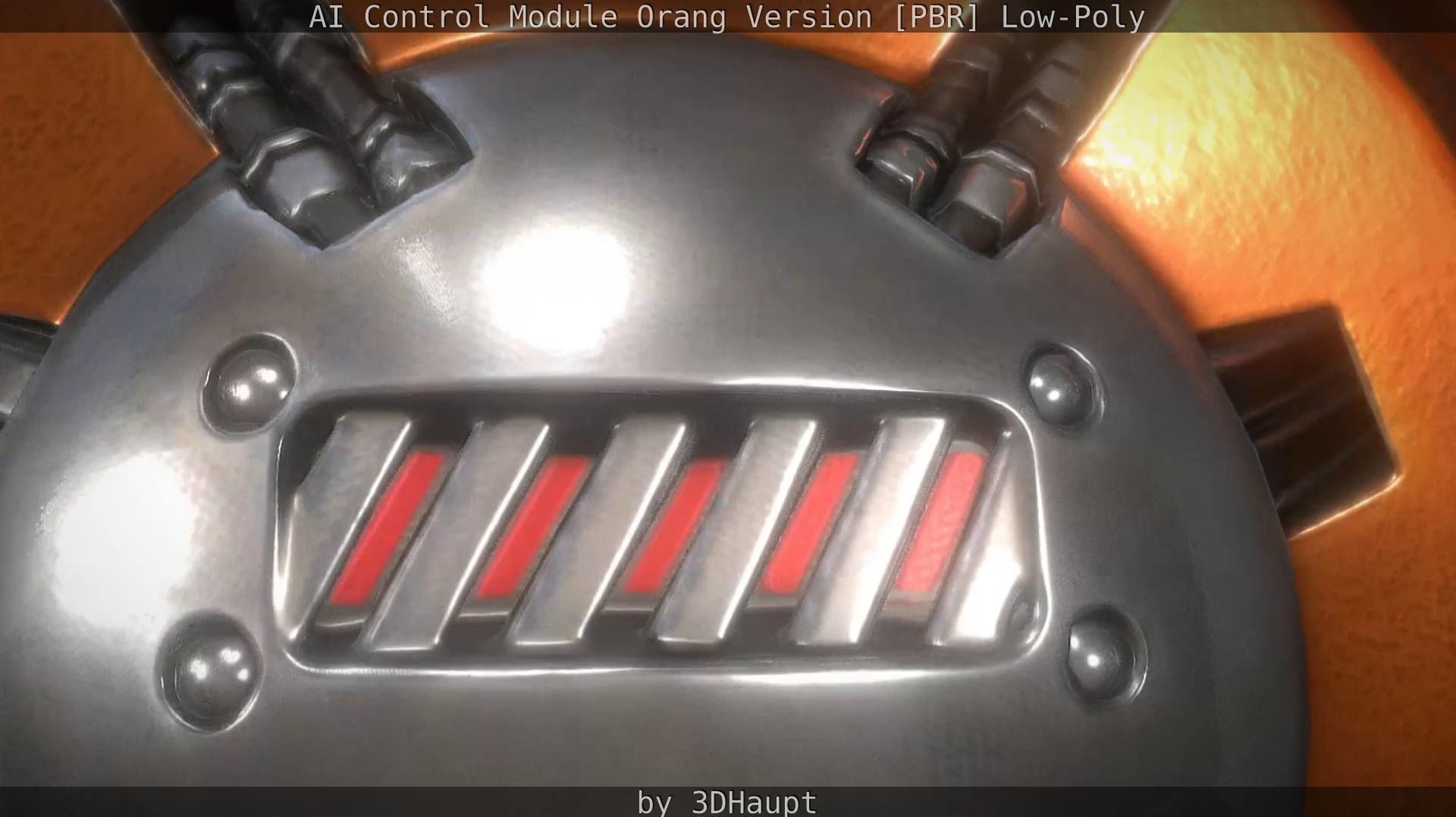 AI Control Module Orang Version Low-poly 3D model_31