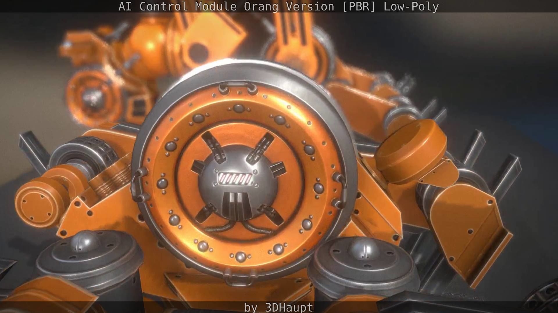 AI Control Module Orang Version Low-poly 3D model_81