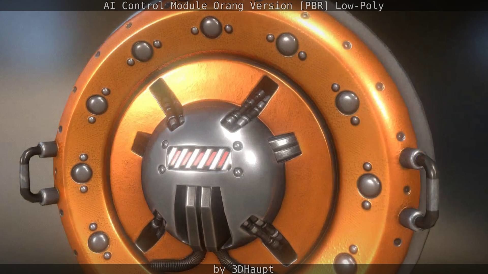 AI Control Module Orang Version Low-poly 3D model_24