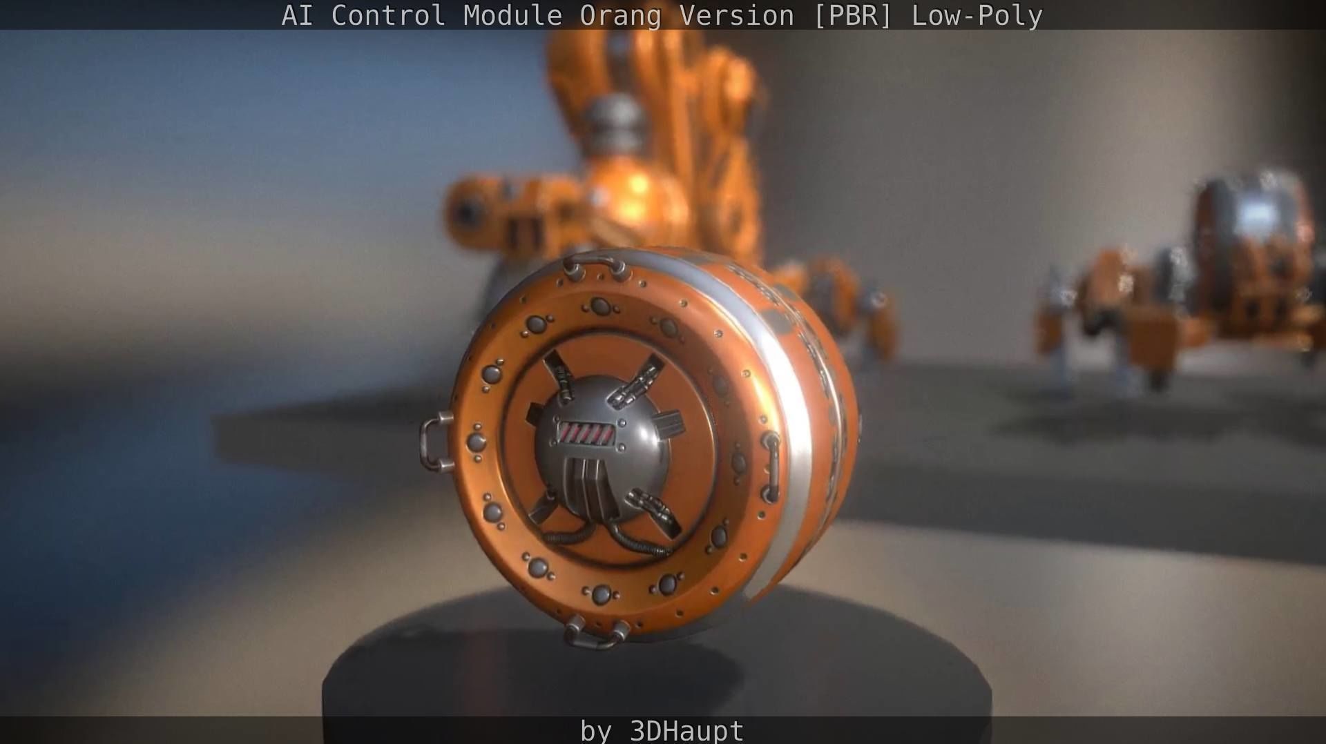 AI Control Module Orang Version Low-poly 3D model_100